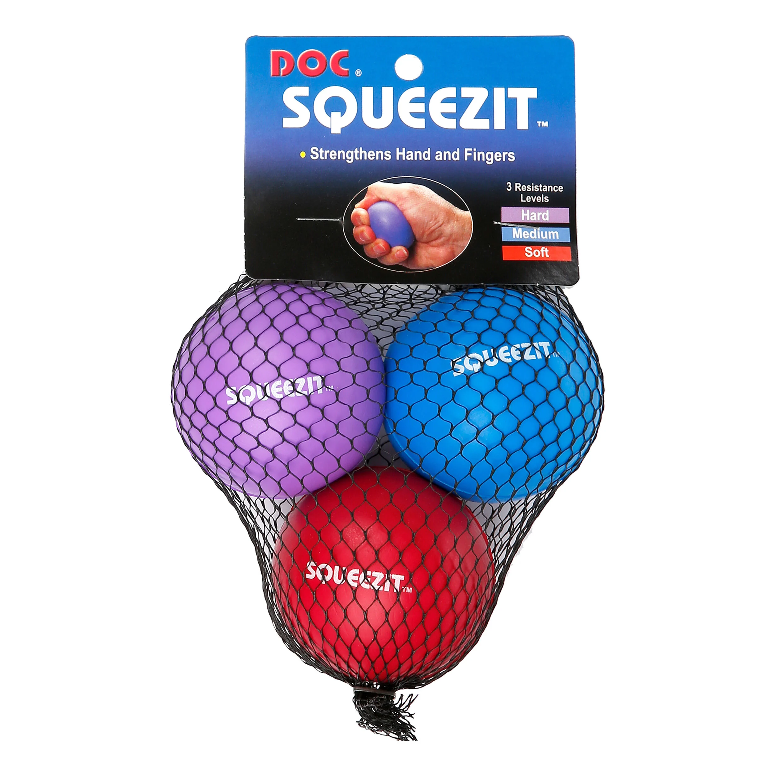 Tourna Squeez It Balle Pack De 3 - Bleu , Violet