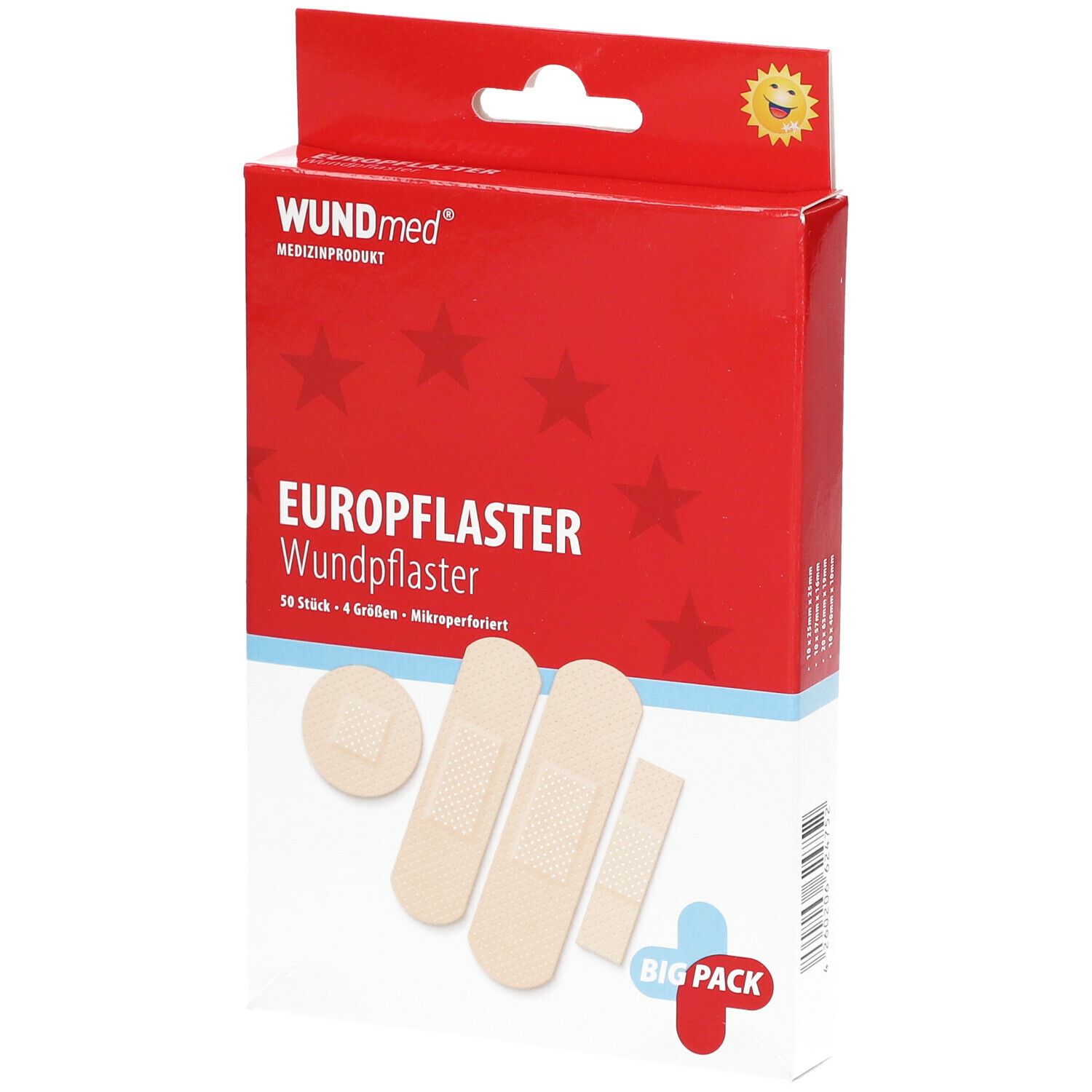 WUNDmed® Wund-Pflaster luftdurchlässig+wasserfest 4 Größen