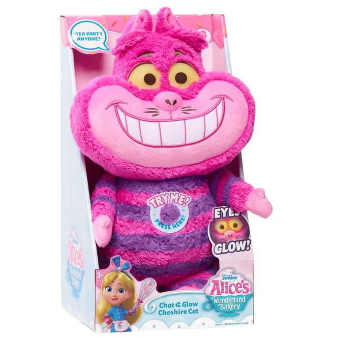 Disney Junior - Alice in der Wunderland Bäckerei - Plüschfigur mit Funktion  Grinsekatze