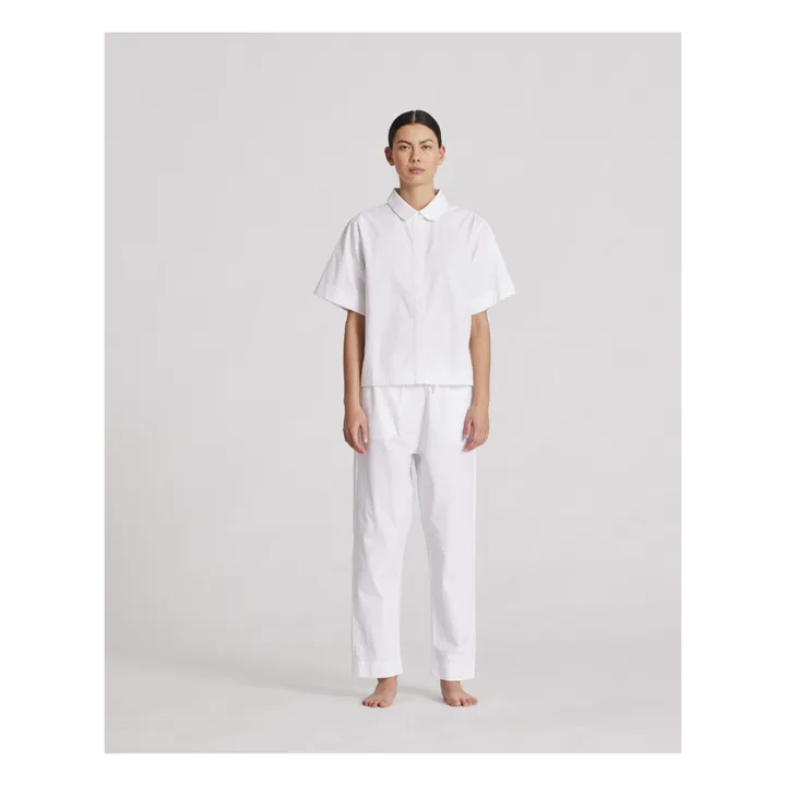 GAI+LISVA Chemise Elena Popeline de Coton Bio | Blanc