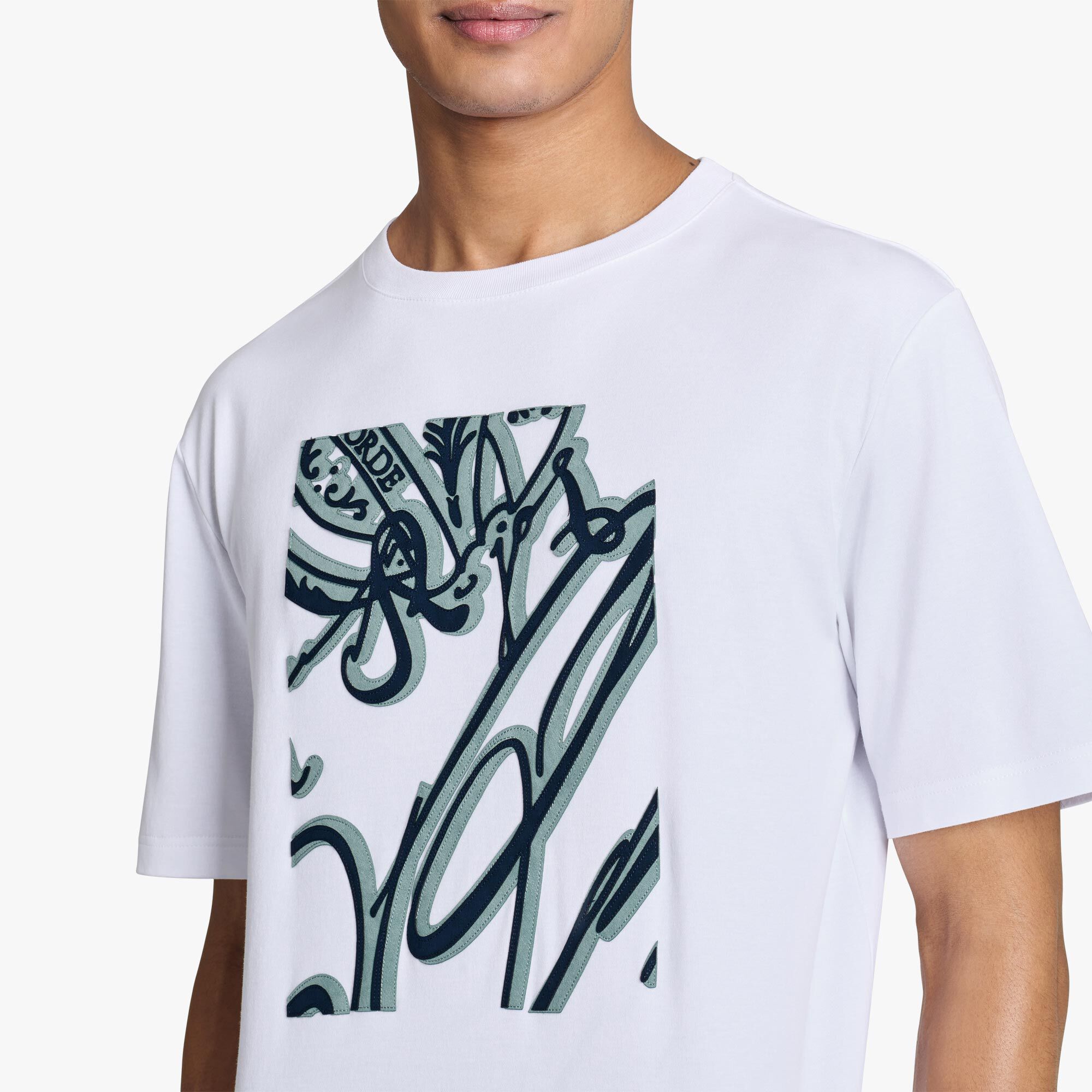 T-Shirt Frame Scritto Avec Effet Suede