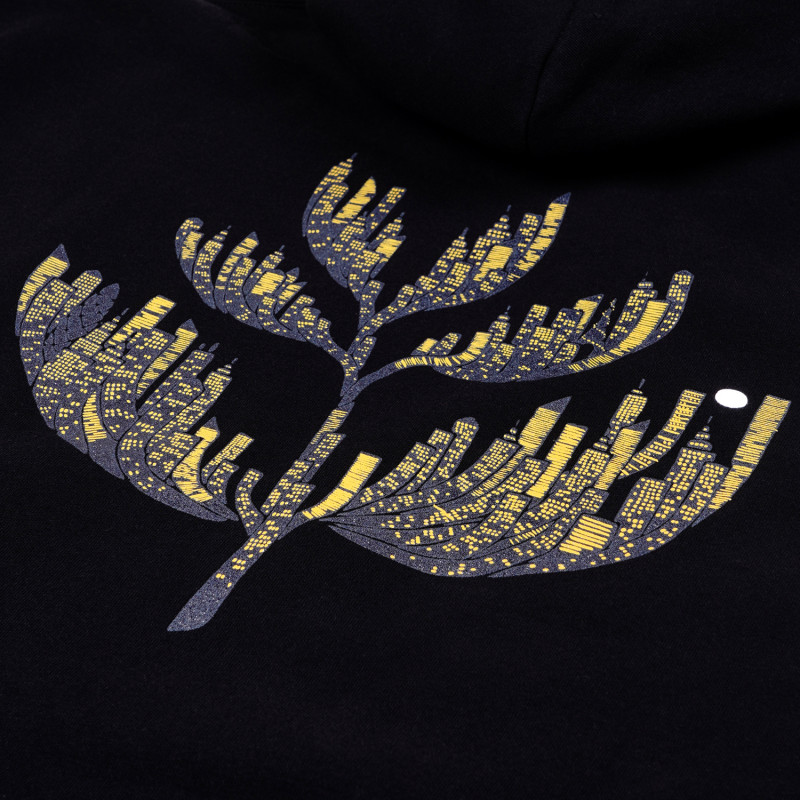 SWEAT À CAPUCHE ZIPPÉ DOWNTOWN - NOIR