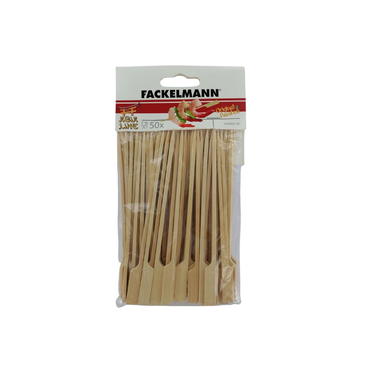 Lot de 100 pics en bois brochettes de 15 cm Single Use Fackelmann