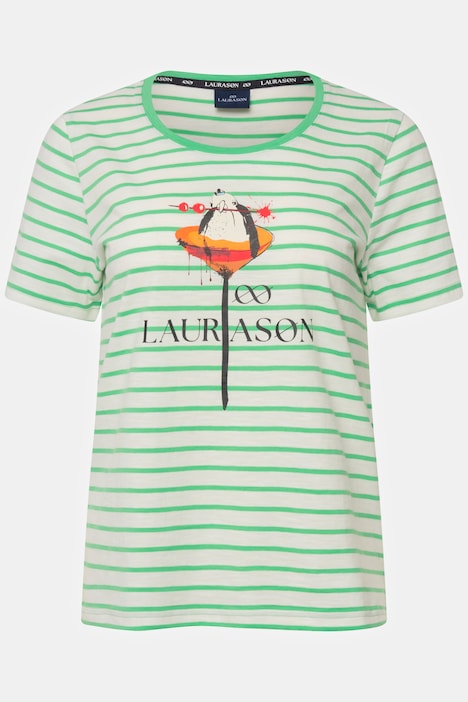T-Shirt, Möven Print, Rundhals, Halbarm, OEKO-TEX Made in Green