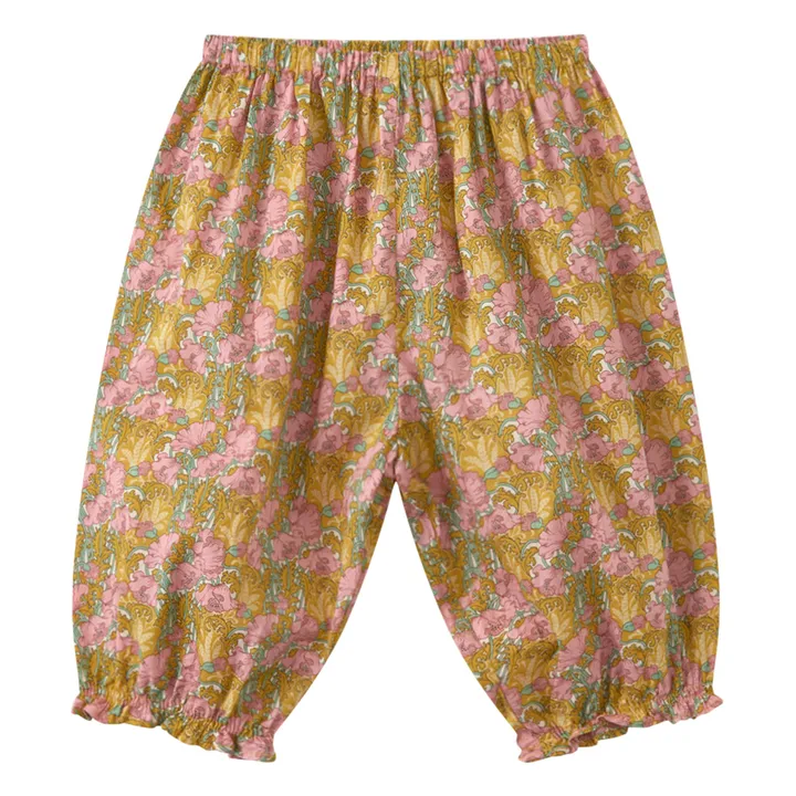 Caramel Pantalon Bébé Arnica à Fleurs | Jaune