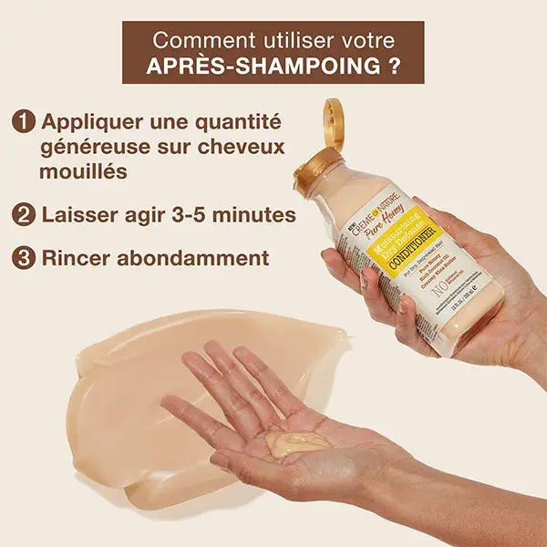 Creme of Nature, Mel Puro, Condicionador Nutritivo e Desembaraçante, 355ml