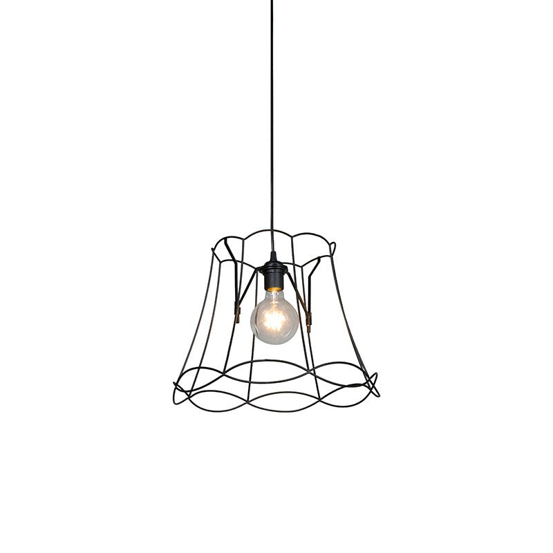 Retro hanglamp zwart 40 cm - Granny Frame