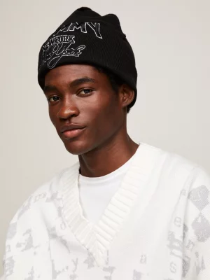 Gorro de malha bordado de Nova York
