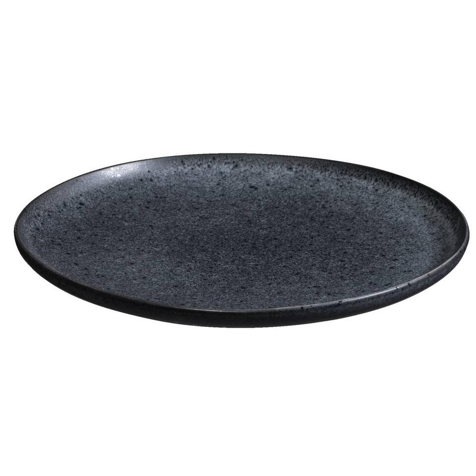 Ontbijtbord Liz - zwart - stoneware - Ø21,4 cm