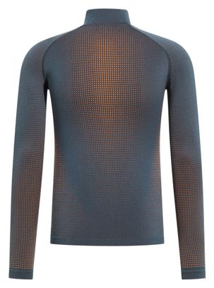 T-Shirt Technique Odlo 1/2 Zip Performance Warm Eco Bleu