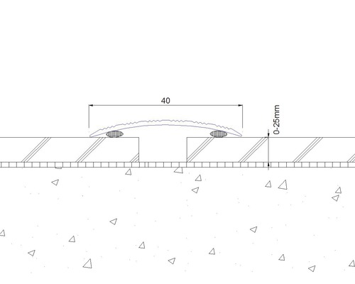 SKANDOR zelfklevend eiken verstelprofiel 4,5x40x900 mm