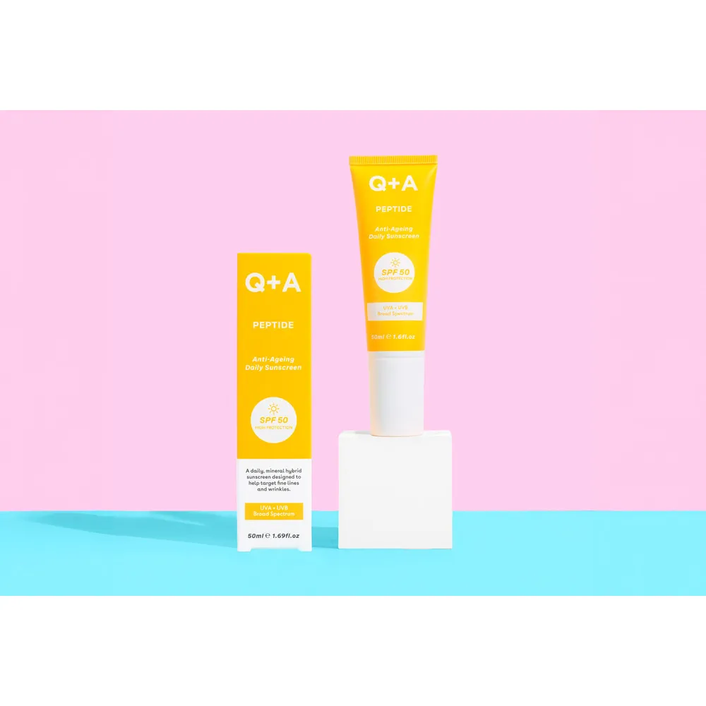 Q A Peptide Renewing Face Sunscreen SPF 50 - 50 ml.