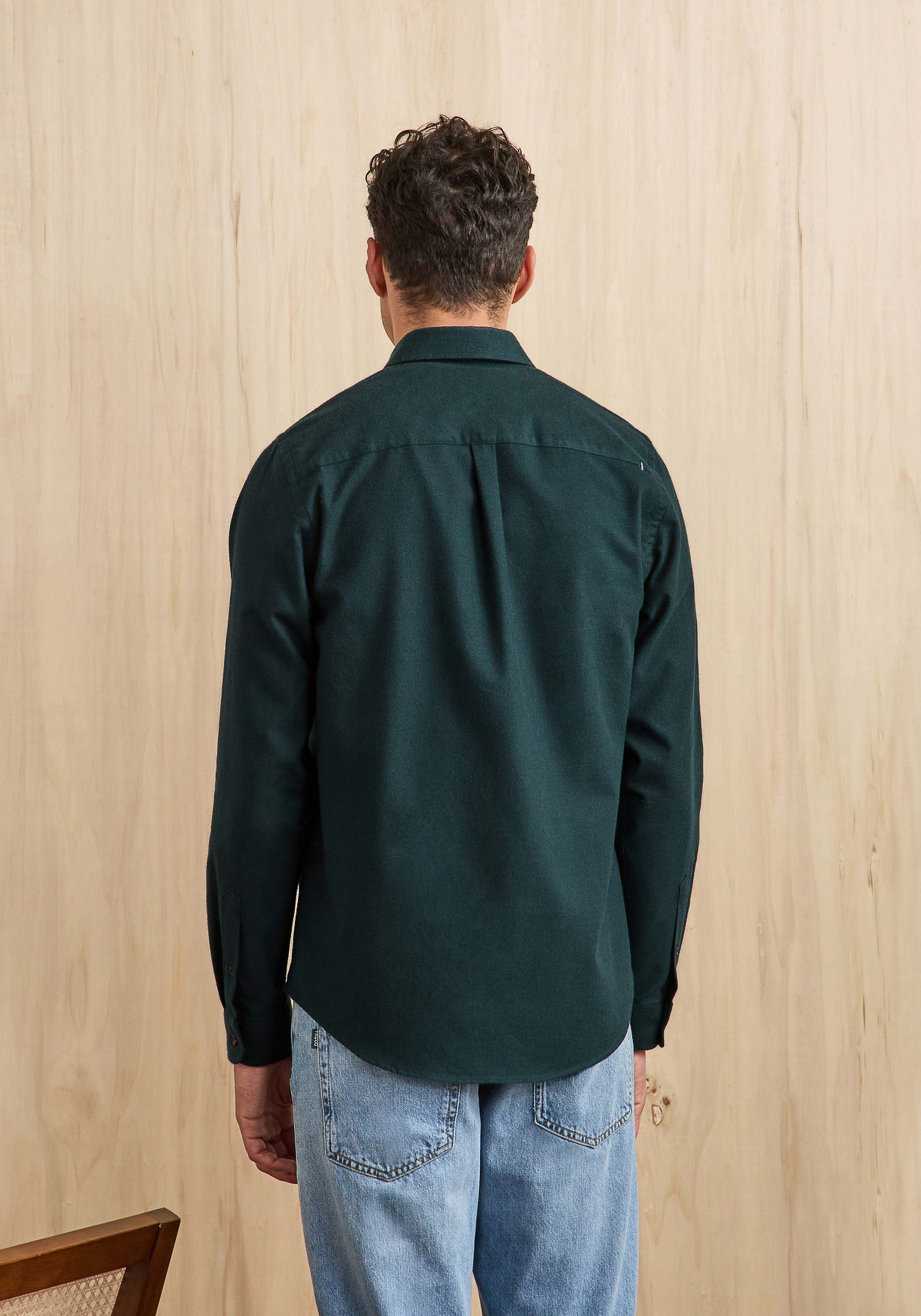 Faguo Hemd Ivoy Shirt Woven Dark Green