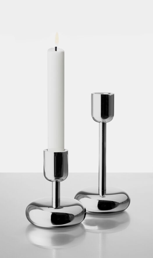 Iittala Nappula Lysestage 18,3 cm Stål Stål