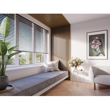 Kleurstaal lattenwand Decowall Acoustic rustiek eiken 18x30 cm