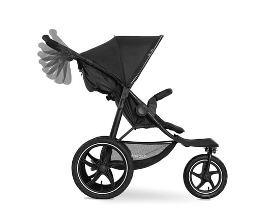 HAUCK - Poussette buggy 3 roues runner 2 - noire