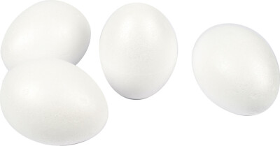 Æg - H 10 CM - Hvid - 25 Stk