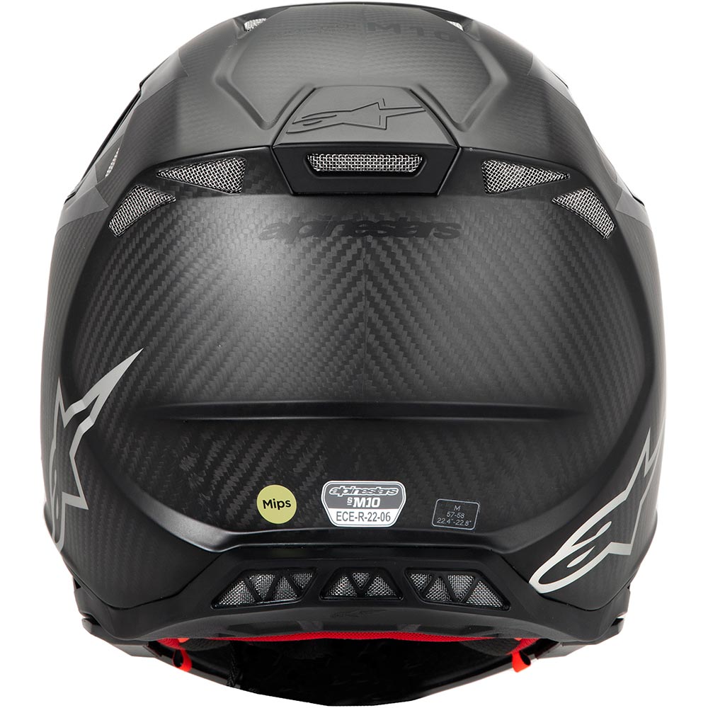 Alpinestars - Casque Supertech S-M10 Fame Noir / Carbone / Mat / Brillant