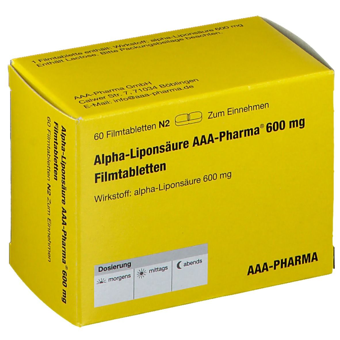 Alpha-Liponsäure AAA-Pharma® 600 mg