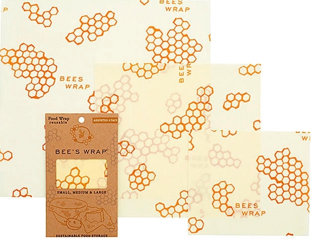 Bees Wrap Bienenwachstuch 3er-Pack gemischt Original