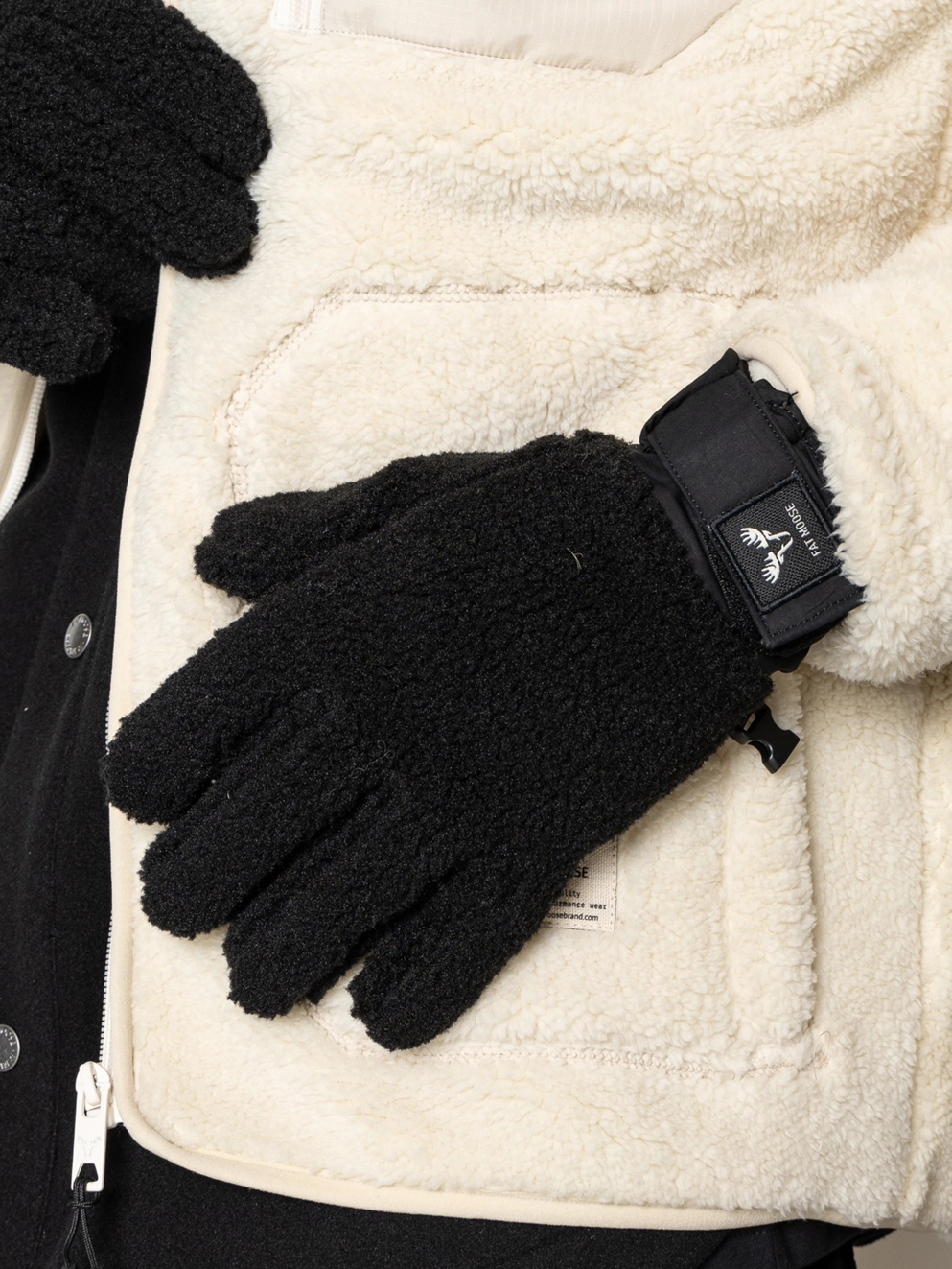 Fat Moose Pile Gloves black