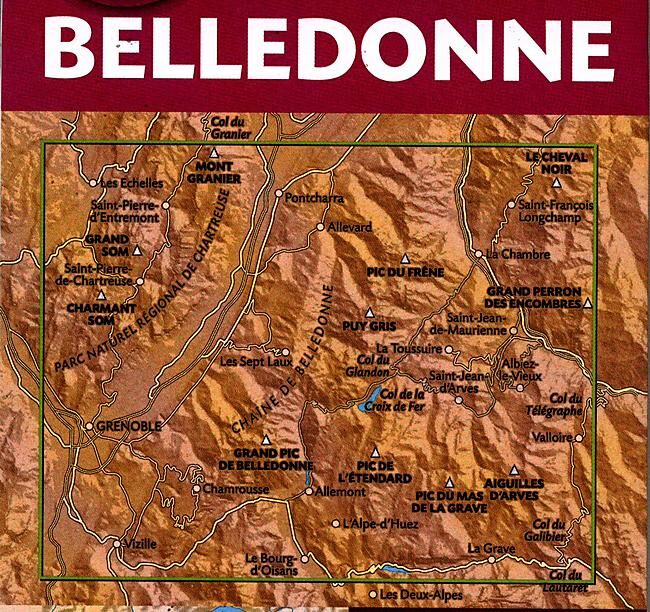 RANDO EDITIONS - A5 BELLEDONNE 1 50 000