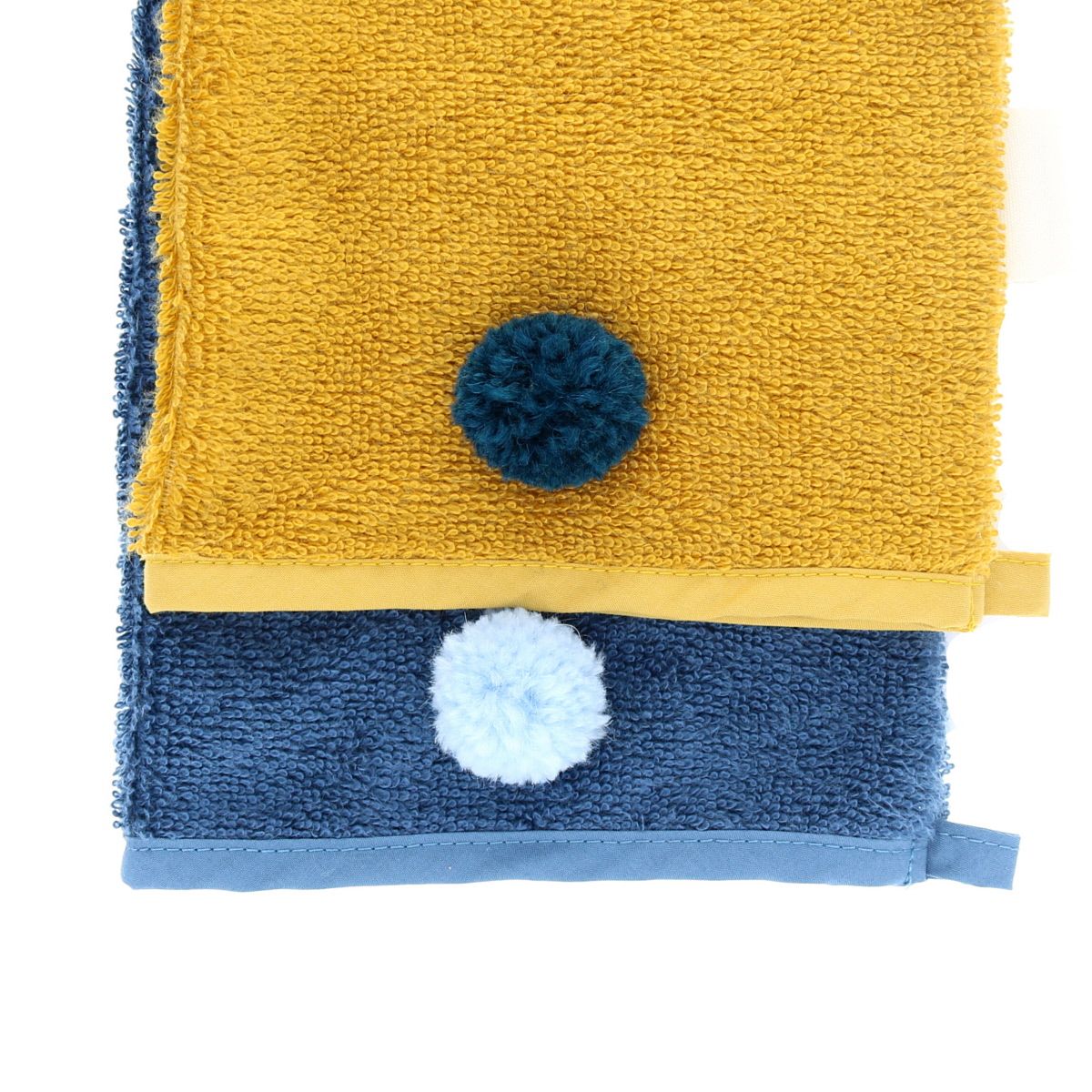 Gant de toilette lapin jaune moutarde