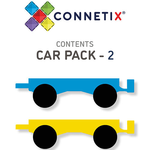 Connetix uitbreidingsset cars - rainbow - 2st