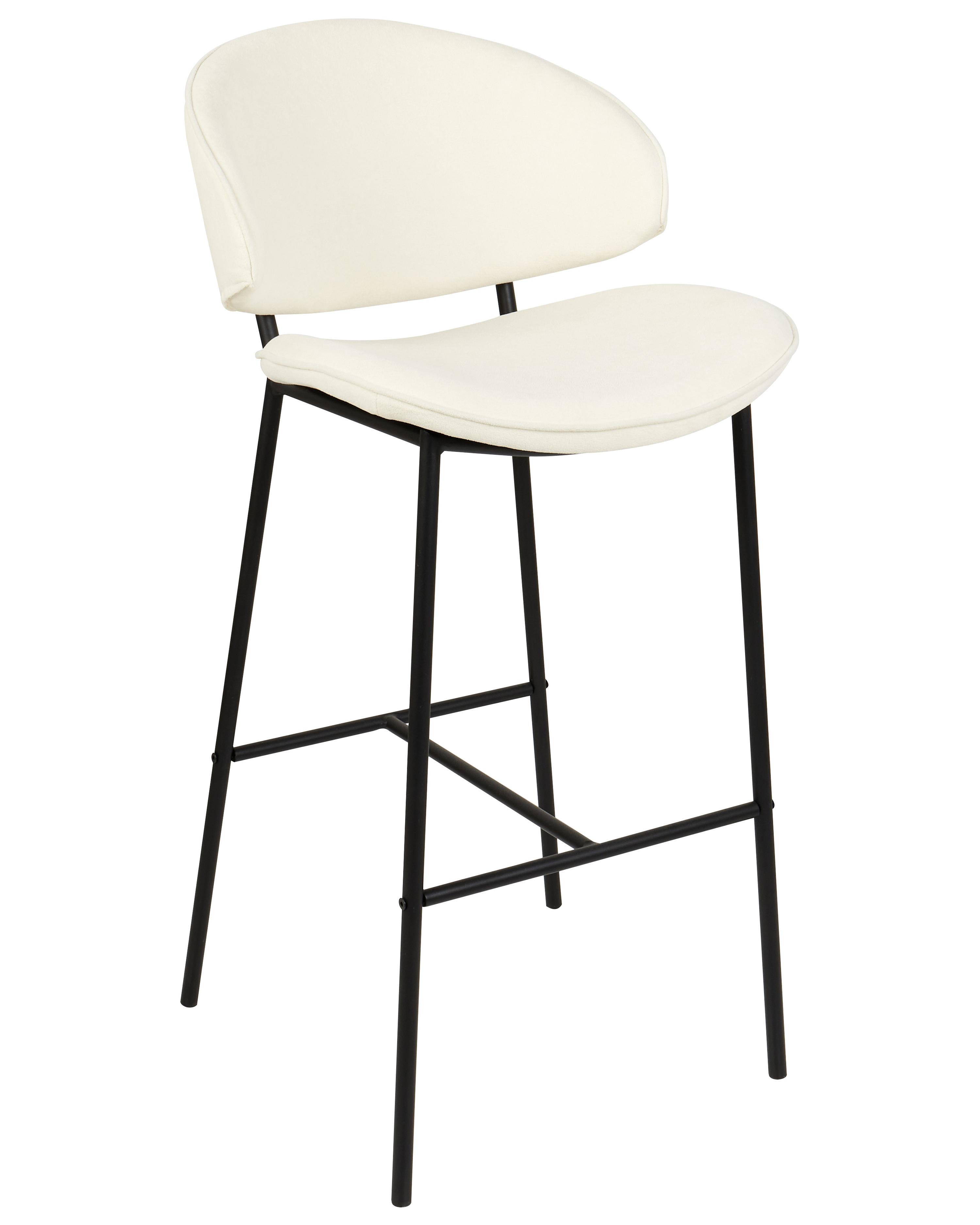 Set van 2 barstoelen KIANA Lichtbeige