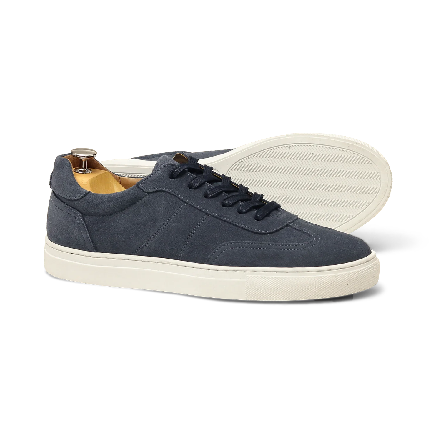 Kean-Sneakers / Basket en velours bleu