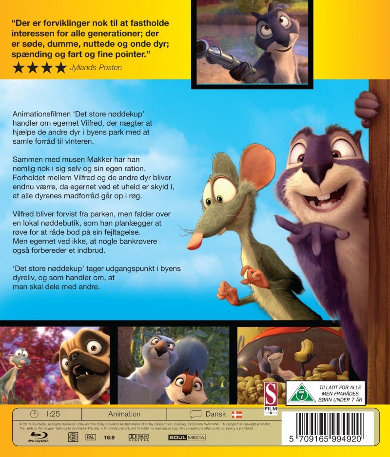Det Store Nøddekup / The Nut Job - Blu-Ray