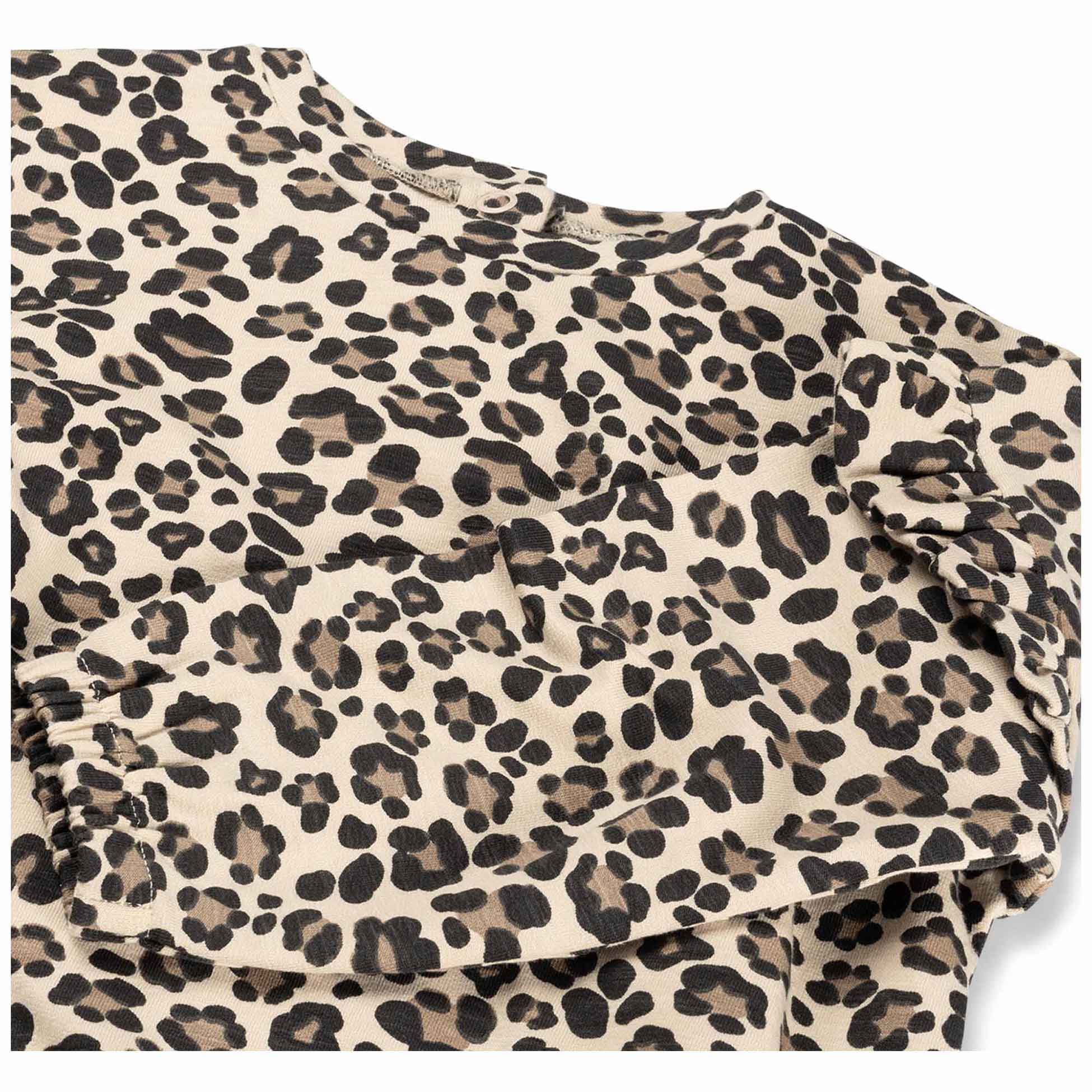 Prénatal peuter sweater lange mouwen panterprint beige