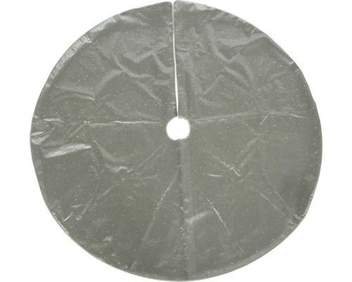 Kerstboomrok/kerstkleed Lafiora met sterren Ø 120 cm zilver