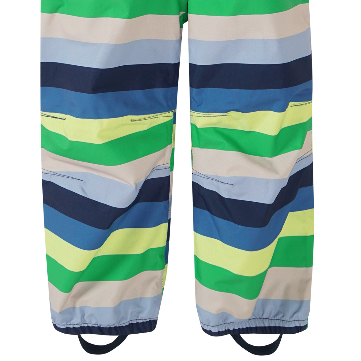 Topolino Kinder Regenoverall mit Streifen grün / blau
