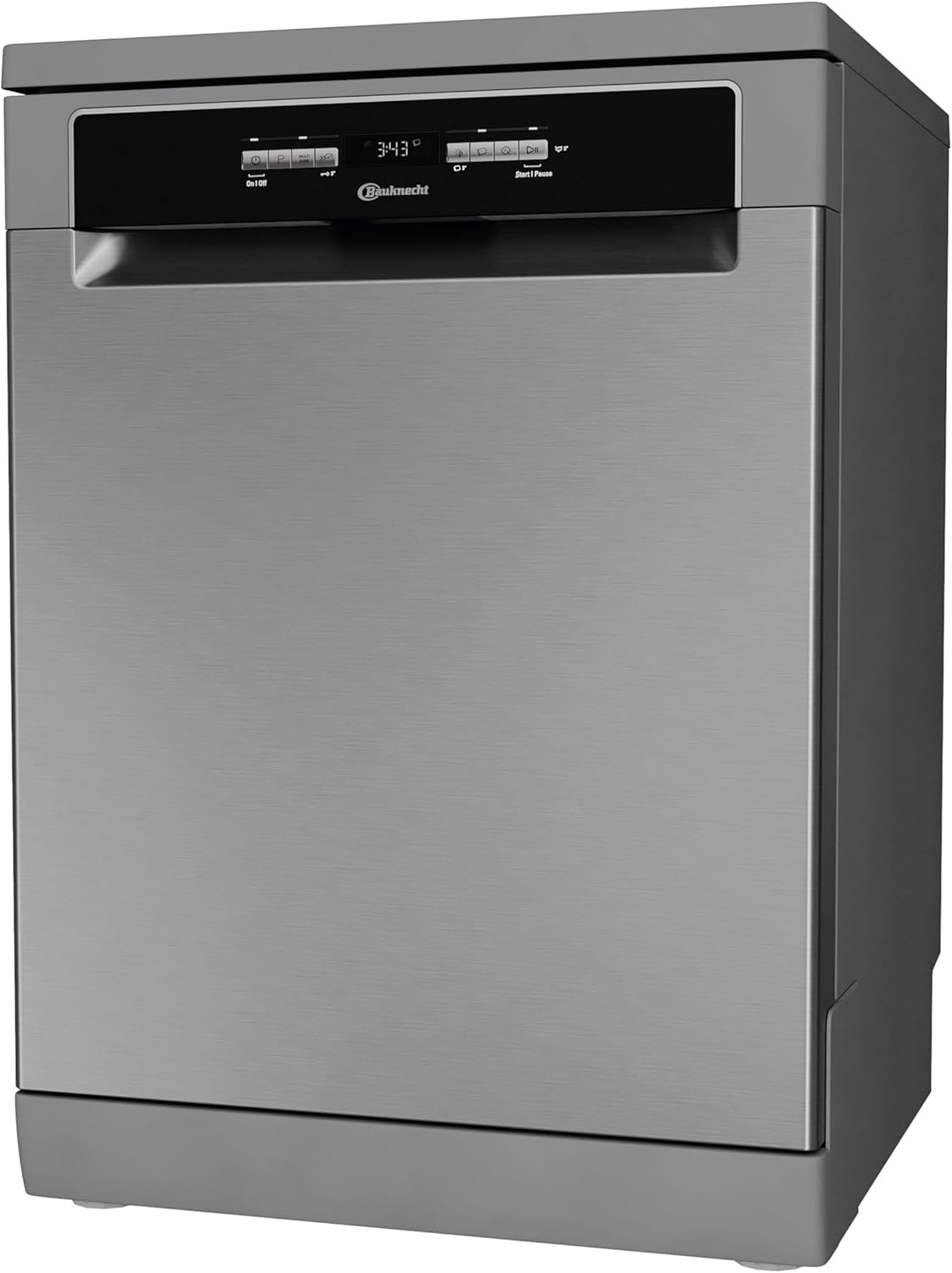 Bauknecht BK4FB14BN7A0X Freistehender-Geschirrspüler/ 60 cm/ActiveDry–Türöffnungssystem/Startzeitvorwahl/MultiZone–separates Ober-oder Unterkorbspülen/Besteckschublade–flexibel beladbar