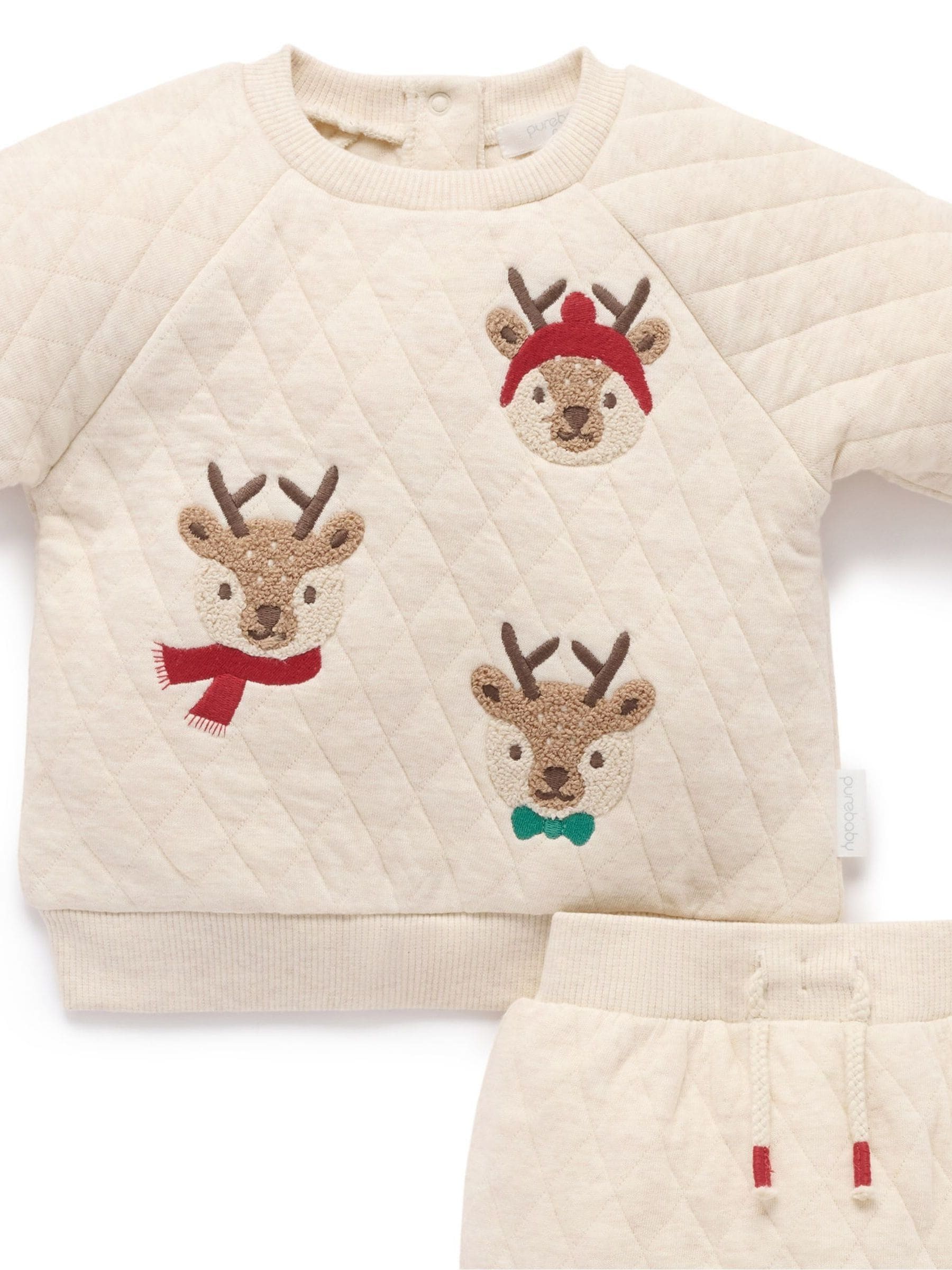 Purebaby Christmas Quilted Tracksuit Set