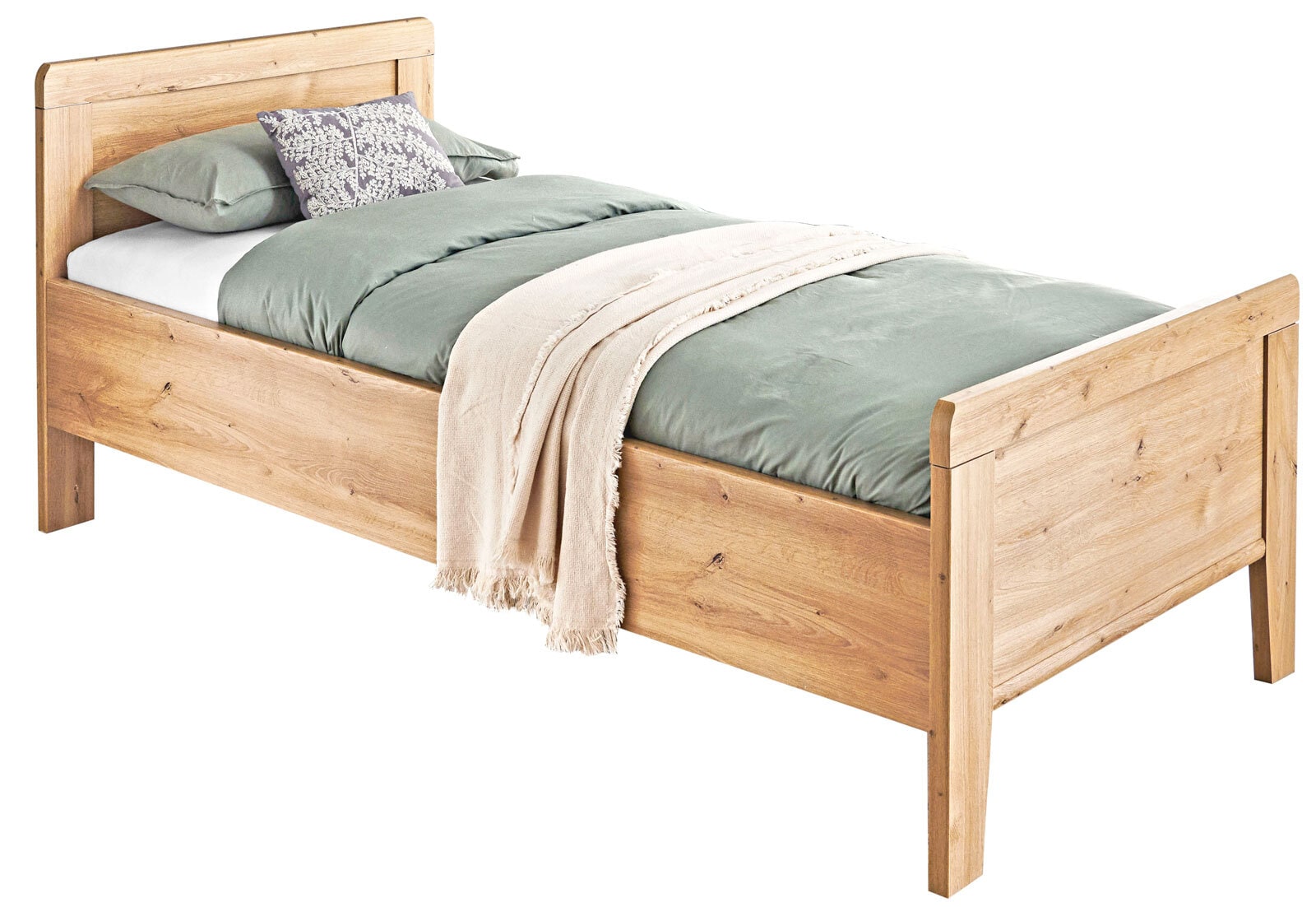 Bett Bern 90 x 200 cm Bianco-Eiche