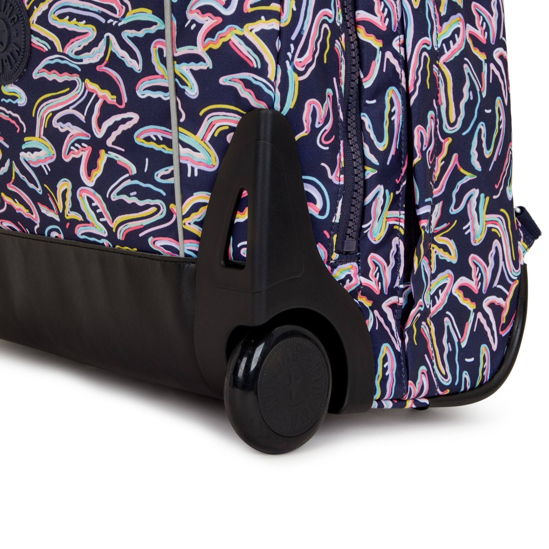 GIORNO Grand sac à dos à roulettes avec compartiment pour ordinateur - Palm Fiesta Print