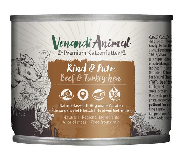 Venandi Animal Nassfutter für Katzen Adult,