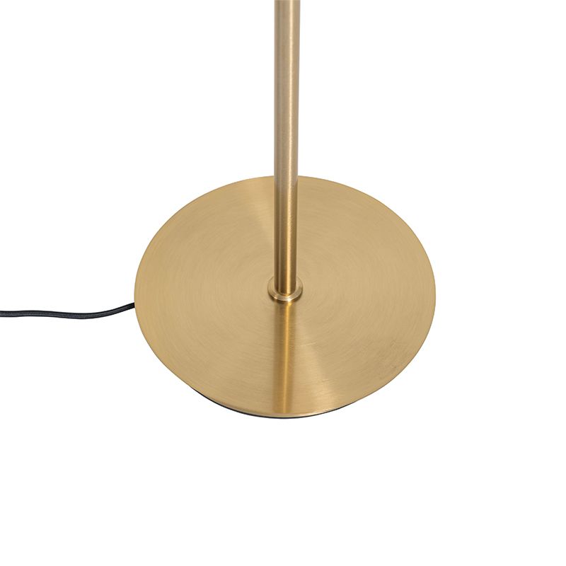 Moderne vloerlamp goud met opaal glas 5-lichts  - Athens