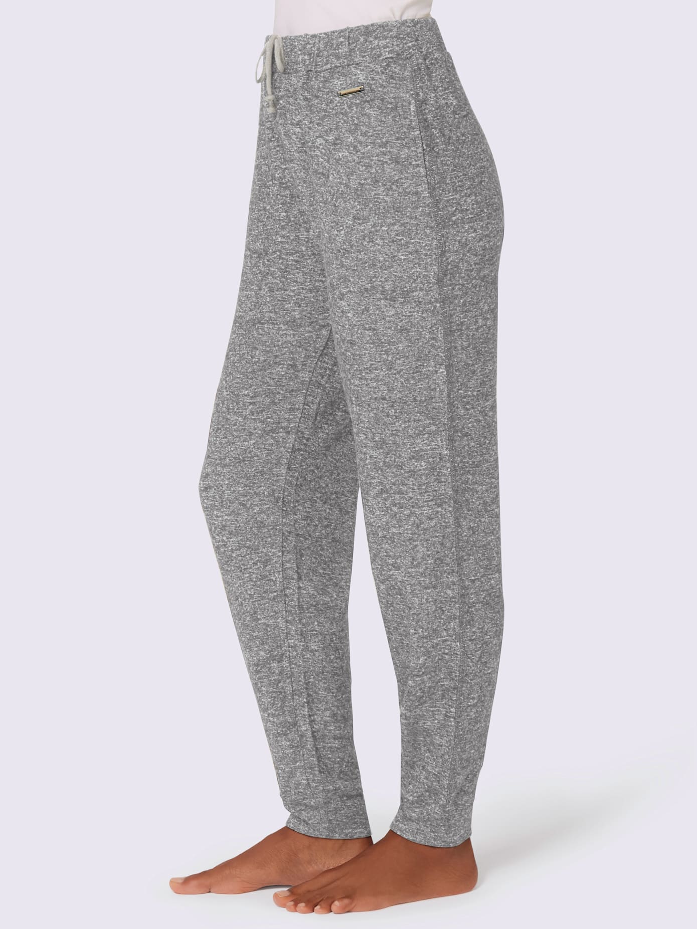 Pantalon femme effet tricot coupe décontractée