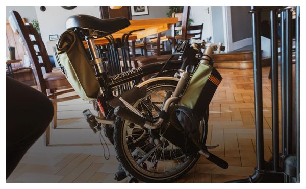 Sacoche de Guidon pour Vélo Pliant Restrap City Stem Bag Noir