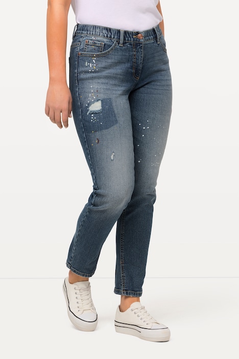 Jeans Sarah, Destroyeffekte, schmales Bein, Elastikbund