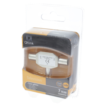 Q-Link coax splitter radio metaal 1 male/2 female