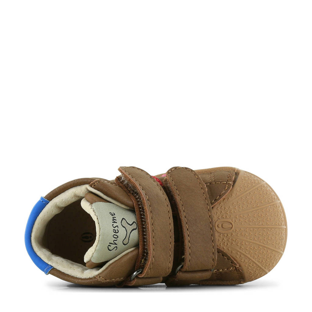 Shoesme sneakers bruin/rood