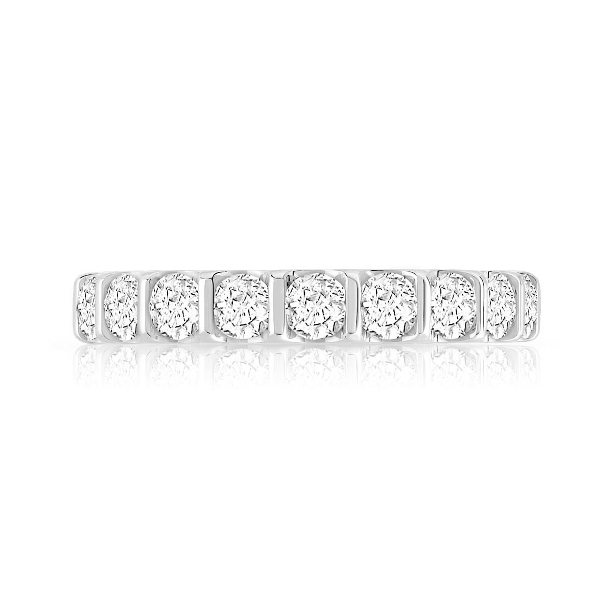 Alliance or 750 blanc diamant