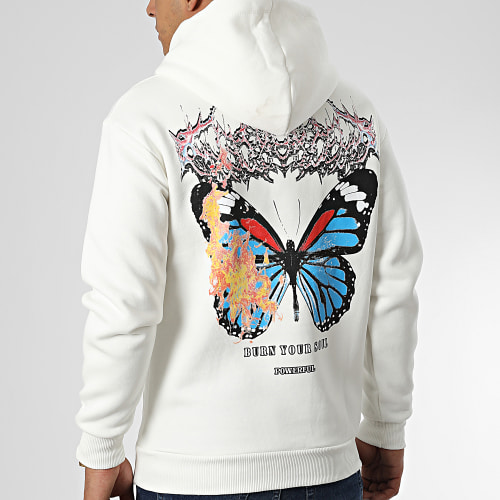 Sweat Capuche 1126 Beige Clair