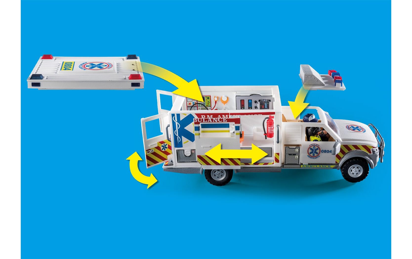 Playmobil® Spielbausteine »City Action Rettungs-Fahrzeug: US Ambulance 70936«