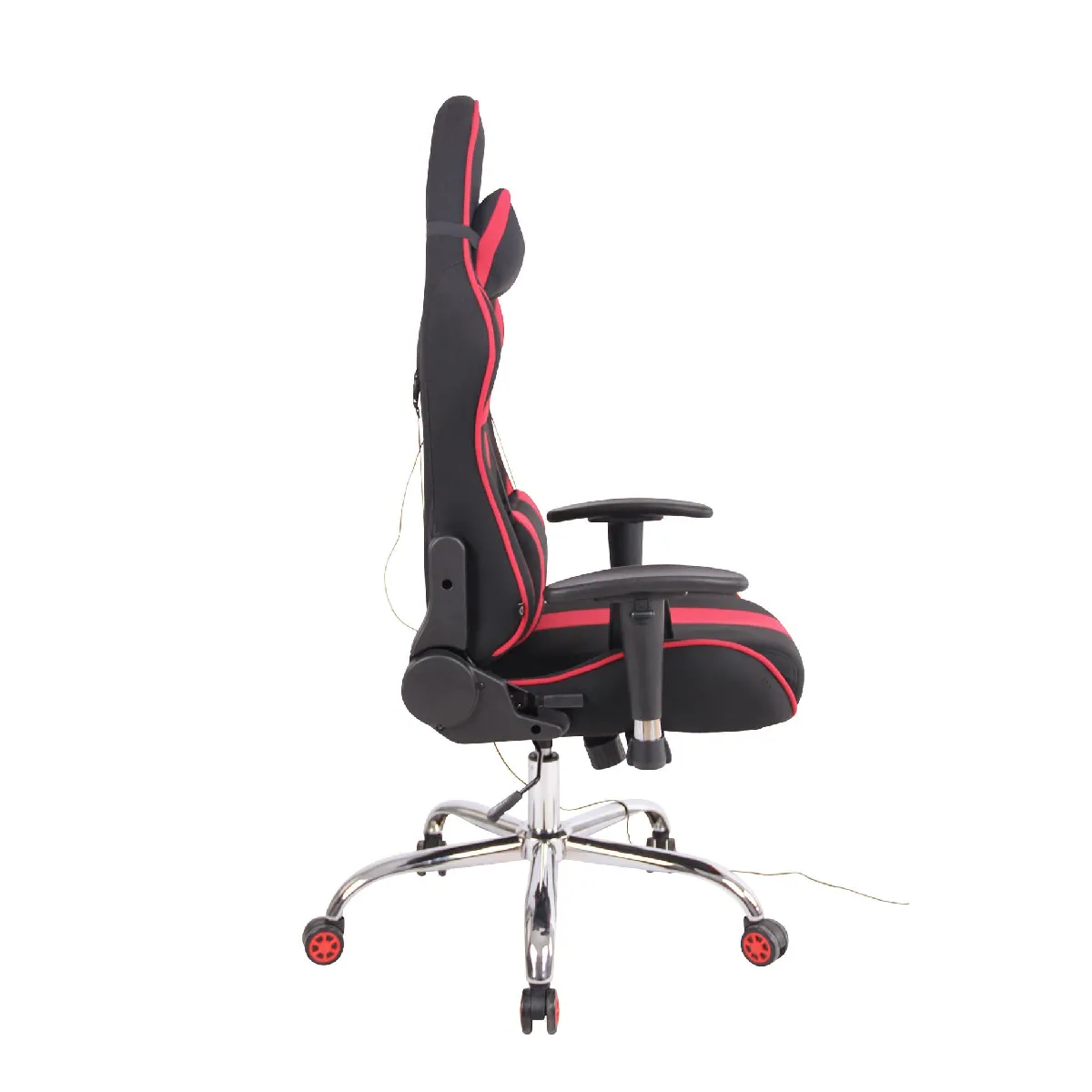Decoshop26 Chaise gamer - Noir/Rouge