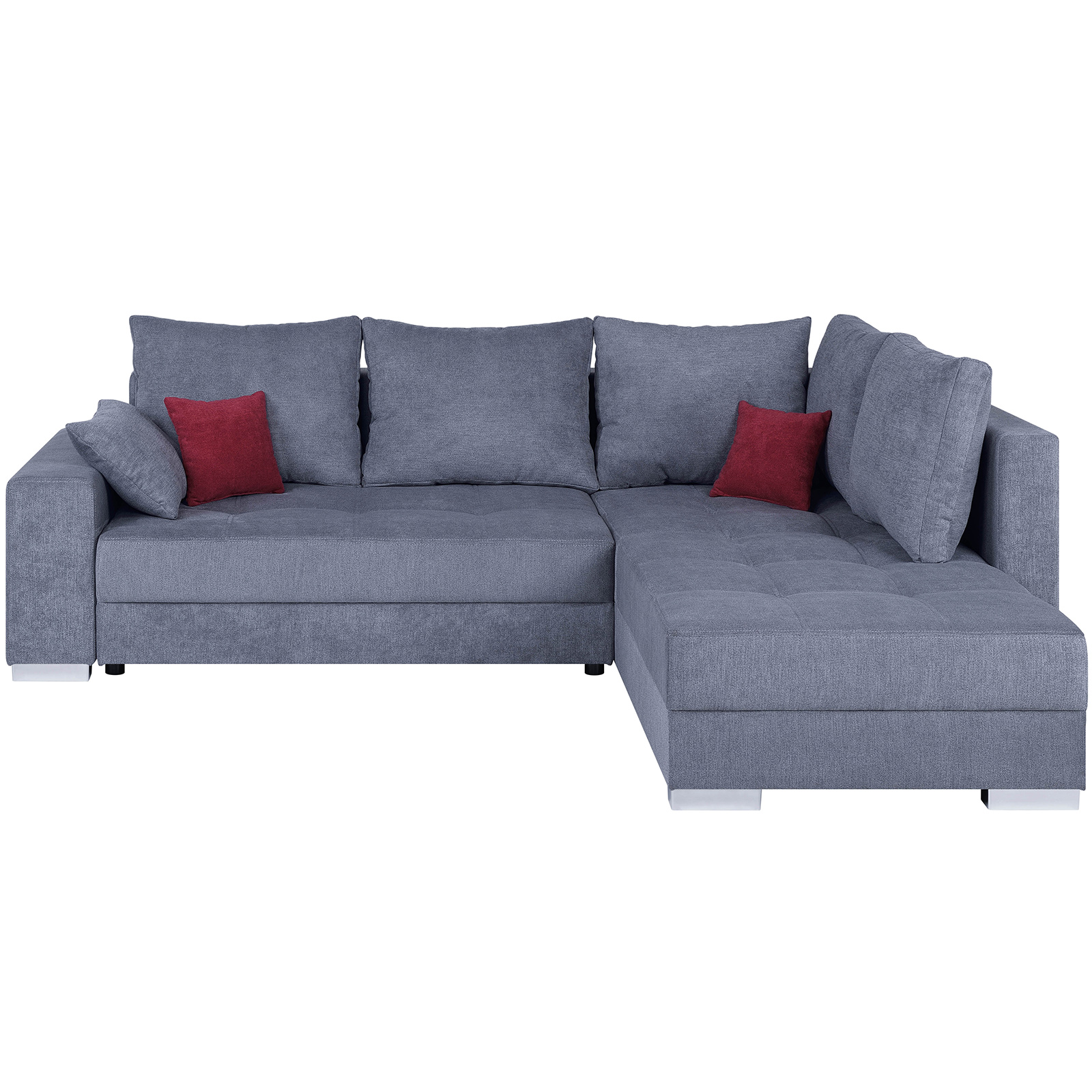 Ecksofa - anthrazit - mit Liegefunktion